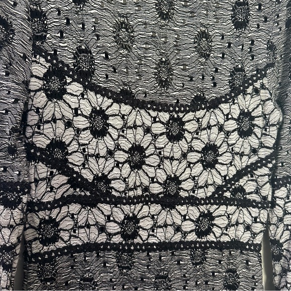 Free People Botanical Forest Knit Lace Long-Sleeve Bodycon‎ Dress Size Medium M - Picture 7 of 8